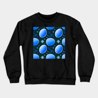 Easter eggs 2 wallpaper style (MD23Etr002b) Crewneck Sweatshirt